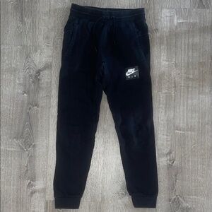 Nike Kids Black Sweatpants with Logo sz M